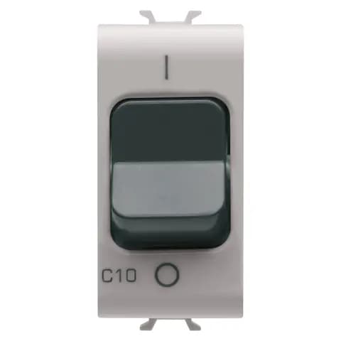 MINIATURE CIRCUIT BREAKER - C CHARACTERISTIC - 1P 10A 230Vac - 1 MODULE - NATURAL SATIN BEIGE - CHOR