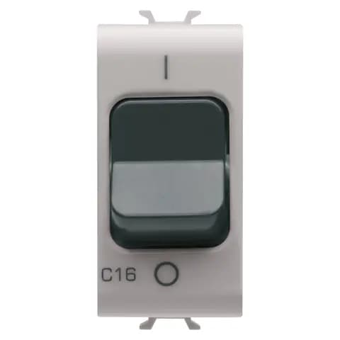 MINIATURE CIRCUIT BREAKER - C CHARACTERISTIC - 1P 16A 230Vac - 1 MODULE - NATURAL SATIN BEIGE - CHOR