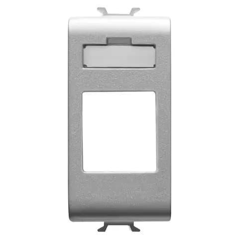 ADAPTER FOR HOUSING DATA CONNECTORS - TYPE AMP/KEYSTONE JACK - 1 MODULE - TITANIUM - CHORUSMART