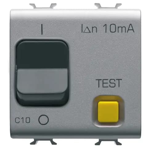 RESIDUAL CURRENT BREAKER WITH OVERCURRENT PROTECTION - C CHARACTERISTIC - CLASS A - 1P+N 10A 230Vac