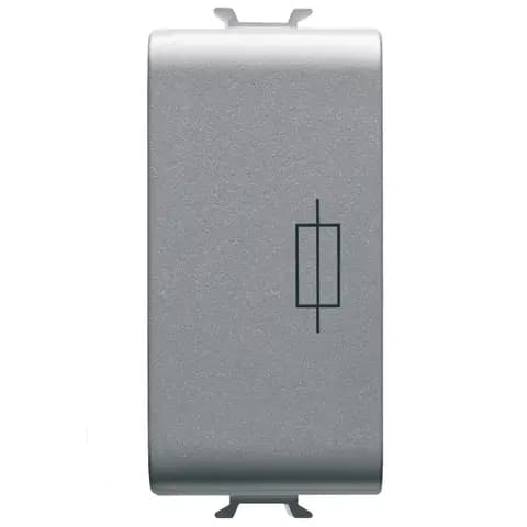 FUSE HOLDER - 250V ac 16A - 1 MODULE - TITANIUM - CHORUSMART