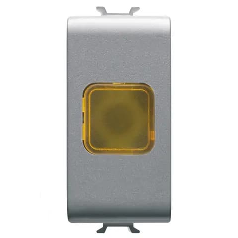 SINGLE INDICATOR LAMP - AMBER - 1 MODULE - TITANIUM - CHORUSMART