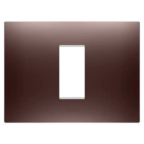 EGO PLATE - IN PAINTED TECHNOPOLYMER - 1 MODULE - COPPER - CHORUSMART