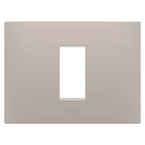 EGO PLATE - IN TECHNOPOLYMER - 1 MODULE - DARK SAND - CHORUSMART