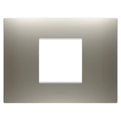 EGO PLATE - IN PAINTED TECHNOPOLYMER - 2 MODULES - STEEL - CHORUSMART
