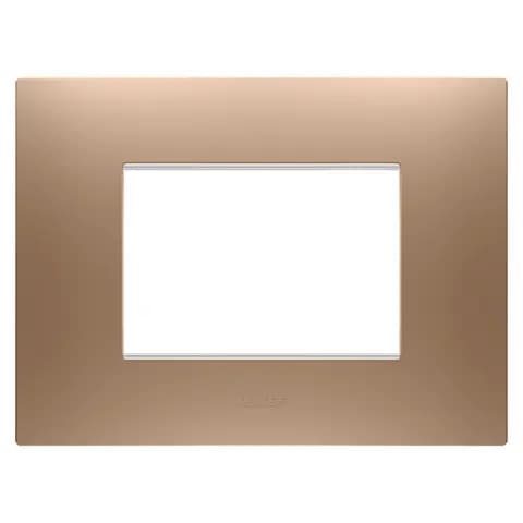 EGO PLATE - IN PAINTED TECHNOPOLYMER - 3 MODULES - SOFT COPPER - CHORUSMART