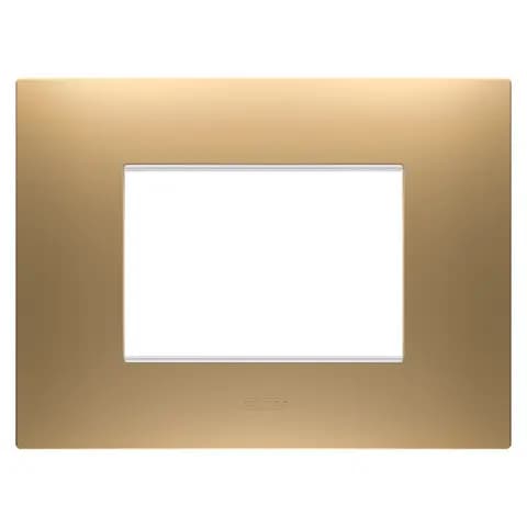EGO PLATE - IN PAINTED TECHNOPOLYMER - 3 MODULES - GOLD - CHORUSMART