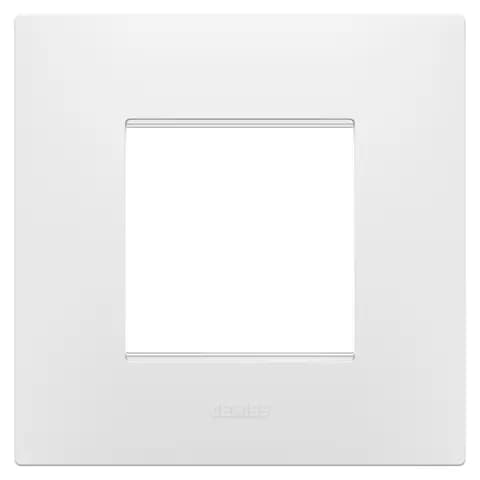 EGO INTERNATIONAL PLATE - IN TECHNOPOLYMER - 2 MODULES - SATIN WHITE - CHORUSMART