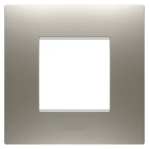 EGO INTERNATIONAL PLATE - IN PAINTED TECHNOPOLYMER - 2 MODULES - STEEL - CHORUSMART