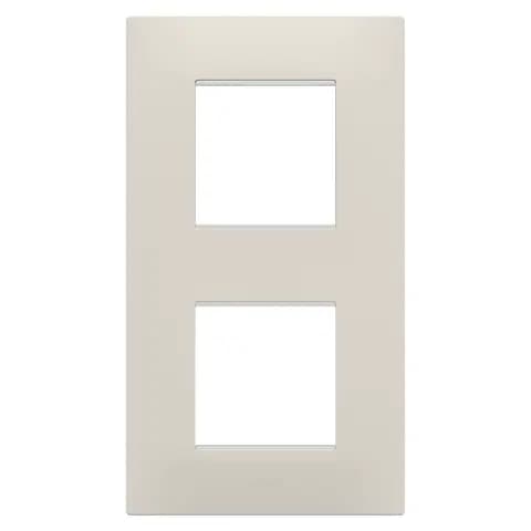 EGO INTERNATIONAL PLATE - IN TECHNOPOLYMER - 2+2 MODULES VERTICAL - NATURAL BEIGE - CHORUSMART