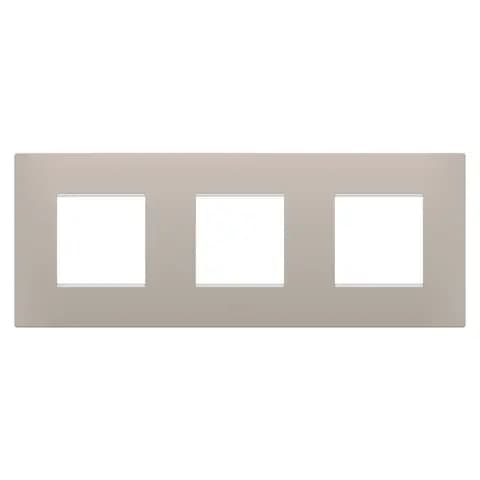 EGO INTERNATIONAL PLATE - IN TECHNOPOLYMER - 2+2+2 MODULES HORIZONTAL - DARK SAND - CHORUSMART