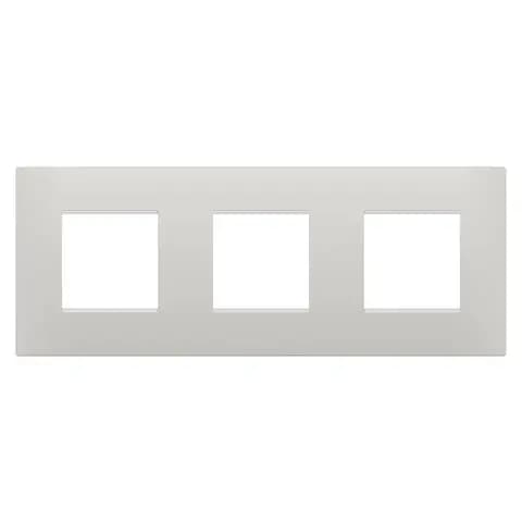 EGO INTERNATIONAL PLATE - IN TECHNOPOLYMER - 2+2+2 MODULES HORIZONTAL - CLAY - CHORUSMART