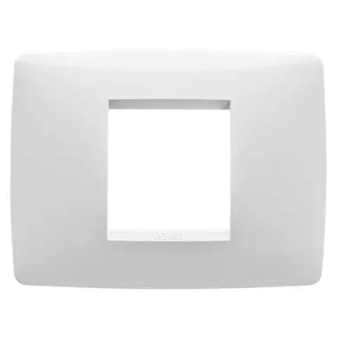 ONE PLATE - IN TECHNOPOLYMER - 2 MODULES - WHITE - CHORUSMART