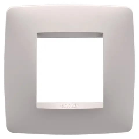 ONE INTERNATIONAL PLATE - IN PAINTED TECHNOPOLYMER - 2 MODULES - NATURAL BEIGE - CHORUSMART