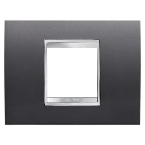 LUX PLATE - IN PAINTED TECHNOPOLYMER - 2 MODULES - SLATE - CHORUSMART