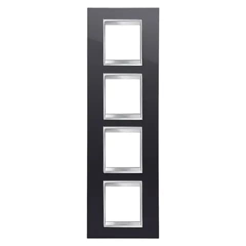 LUX INTERNATIONAL PLATE - IN TECHNOPOLYMER - 2+2+2+2 MODULES VERTICAL - TONER BLACK - CHORUSMART