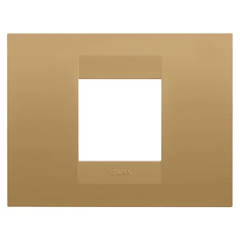 GEO PLATE - IN PAINTED TECHNOPOLYMER - 2 MODULES - GOLD - CHORUSMART