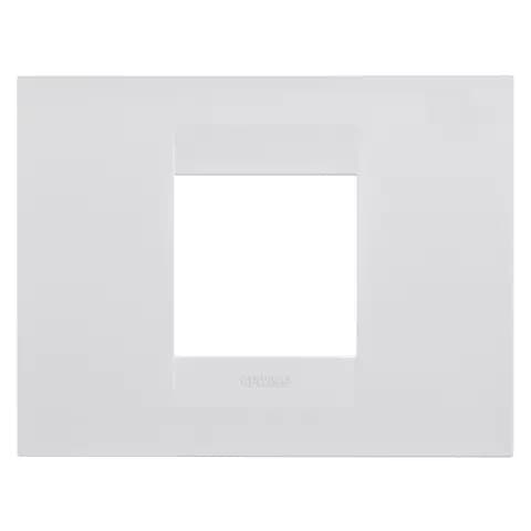 GEO PLATE - IN PAINTED TECHNOPOLYMER - 2 MODULES - SATIN WHITE - CHORUSMART