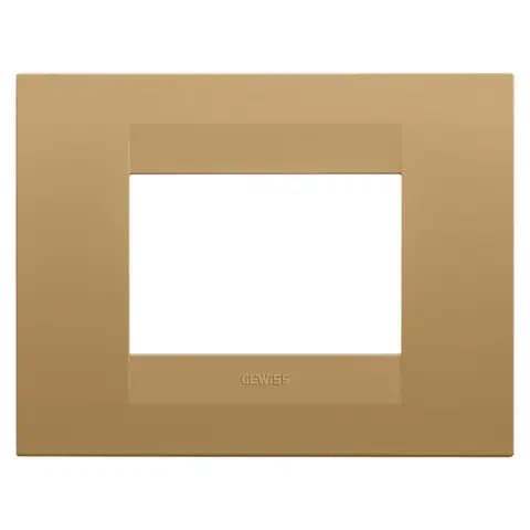GEO PLATE - IN PAINTED TECHNOPOLYMER - 3 MODULES - GOLD - CHORUSMART