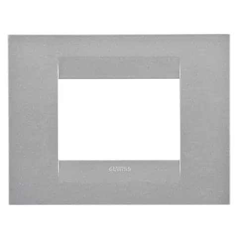 GEO PLATE - IN PAINTED TECHNOPOLYMER - 3 MODULES - TITANIUM - CHORUSMART
