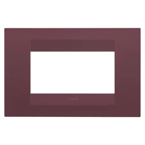 GEO PLATE - IN PAINTED TECHNOPOLYMER - 4 MODULES - TUSCAN RED - CHORUSMART
