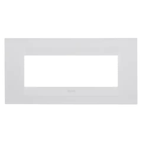 GEO PLATE - IN PAINTED TECHNOPOLYMER - 6 MODULES - SATIN WHITE - CHORUSMART
