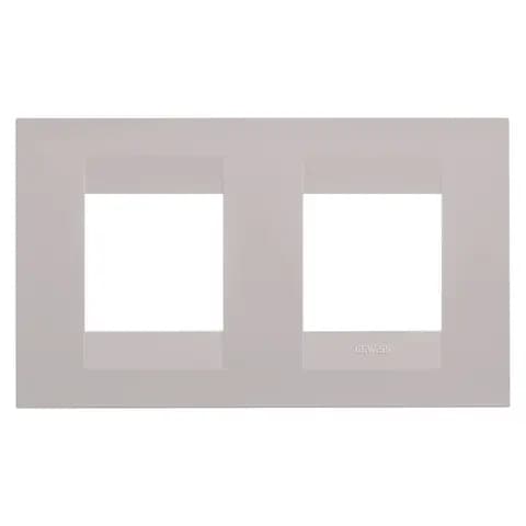GEO INTERNATIONAL PLATE - IN PAINTED TECHNOPOLYMER - 2+2 MODULES HORIZONTAL - NATURAL BEIGE - CHORUS