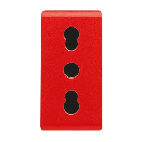 ITALIAN STANDARD SOCKET-OUTLET 250V ac - FOR DEDICATED LINES - 2P+E 16A DUAL AMPERAGE - P11-P17 - 1