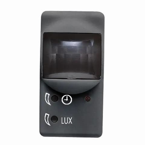 INFRARED MOVEMENT DETECTOR - 230V ac 50/60Hz - 1NO 3A(AC1) 250V - 1 MODULE - SYSTEM BLACK