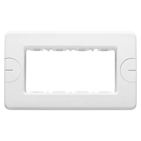 COMPACT PLATE - SELF-SUPPORTING - 4 GANG - CLOUD WHITE - SYSTEM