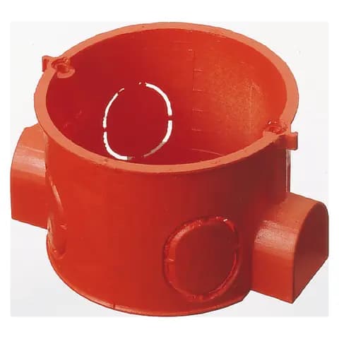ROUND MODULAR FLUSH-MOUNTING BOX - HALOGEN FREE - DIAMETER 60x42