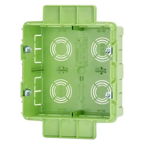 HIGH CAPACITY BOX FOR DOMESTIC - BIG BOX - FOR LIGHTWEIGHT WALL - HALOGEN FREE - 8 GANG (4+4) - 131X