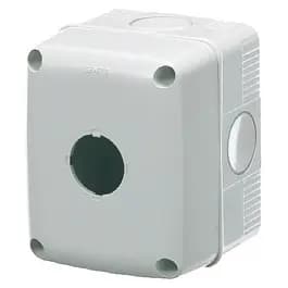 EMPTY ENCLOSURE FOR PUSH-BUTTONS, CONTROLS AND INDICATORS - 1 GANG - DIAMETER 22mm - GREY RAL 7035 L