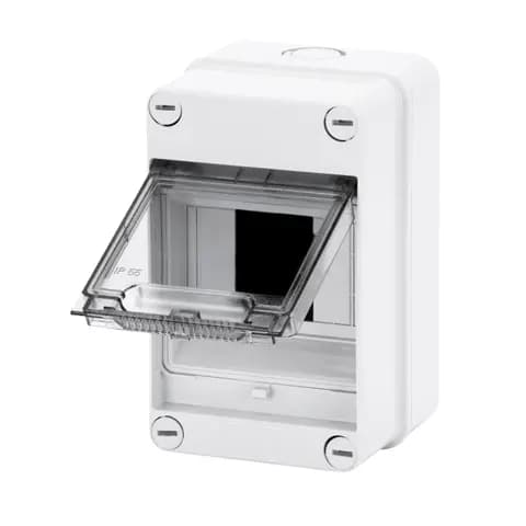 ENCLOSURE - WALLS WITH PERFORATION CENTRES - PRE-ARRANGED FOR TERMINAL BLOCK - 4M IP55