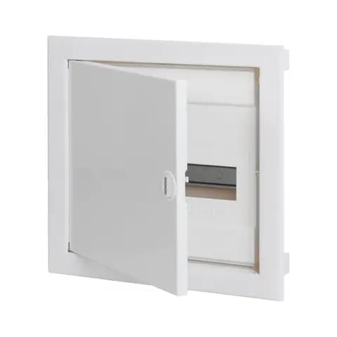 PROTECTED FLUSH-MOUNTING ENCLOSURE FOR PLASTERBOARD WALLS - WITH TERMINAL BLOCKS - 12 MODULES - BLAN