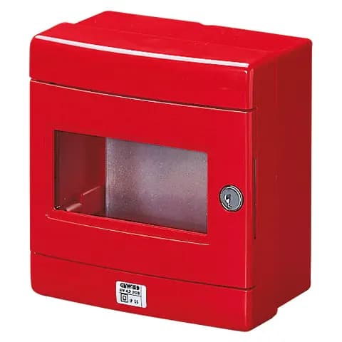 WATERTIGHT ENCLOSURE FOR EMERGENCY SYSTEM - WITH GALVANISED METAL BACK MOUNTING PLATE