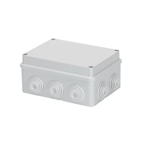 JUNCTION BOX WITH PLAIN SCREWED LID - IP55 - INTERNAL DIMENSIONS 150X110X70 - WALLS WITH CABLE GLAND