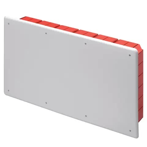 JUNCTION AND CONNECTION BOX - FOR BRICK WALLS - WITH DIN RAIL - DIMENSIONS 516X294X90 - WHITE LID RA