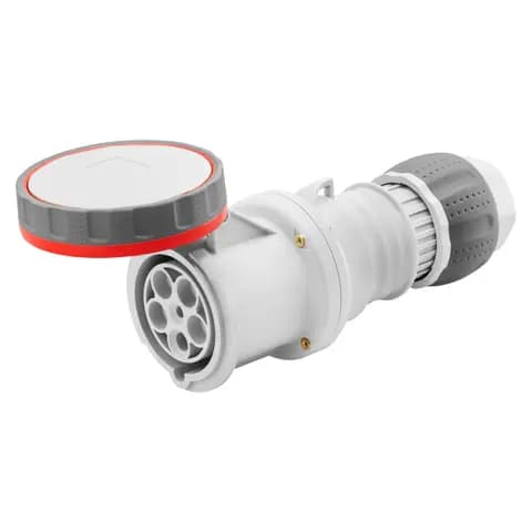STRAIGHT CONNECTOR HP - IP66/IP67/IP68/IP69 - 3P+N+E 125A 440-460V 60HZ - RED - 11H - MANTLE TERMINA