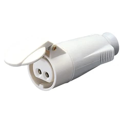 STRAIGHT CONNECTOR - IP44 - 3P 16A 40-50V 50-60HZ - WHITE - 12H - SCREW WIRING