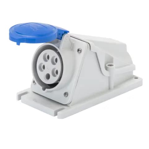 90° ANGLED SURFACE-MOUNTING SOCKET-OUTLET - IP44 - 3P+E 16A 200-250V 50/60HZ - BLUE - 9H - SCREW WIR