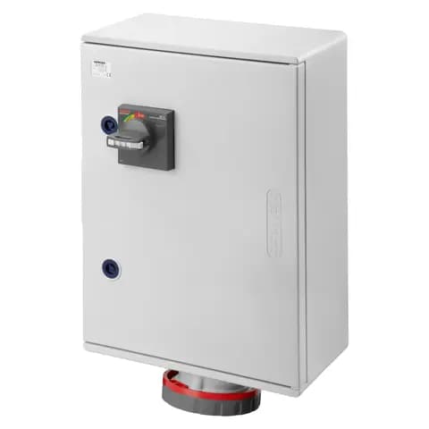 FIXED VERTICAL SOCKET OUTLET - SURFACE MOUNTING - MINIATURE CIRCUITE BREAKER -+E 125A 400V 6H - IP66