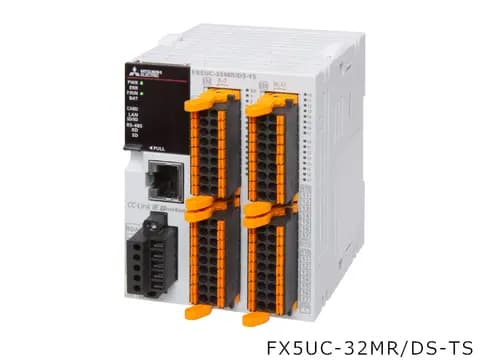 FX5UC-32MR/DS-TS - DC power supply DC input Spring clamp terminal block type Input: 16 points 24 V…