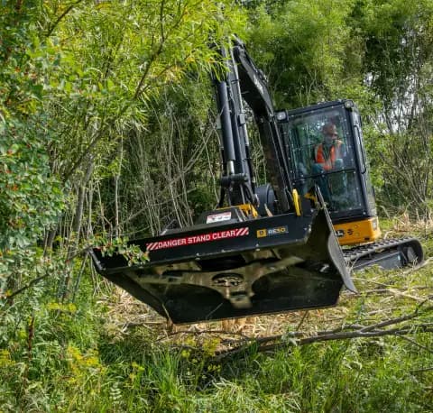 RE50 Brush Cutter for Compact Excavators Compact Equipment Attachment