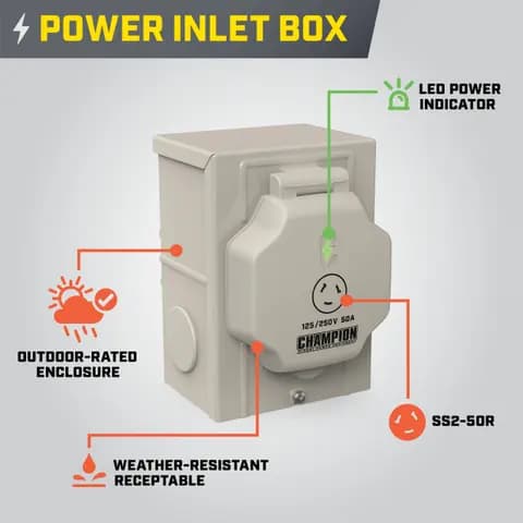 50A 240V Manual Transfer Switch