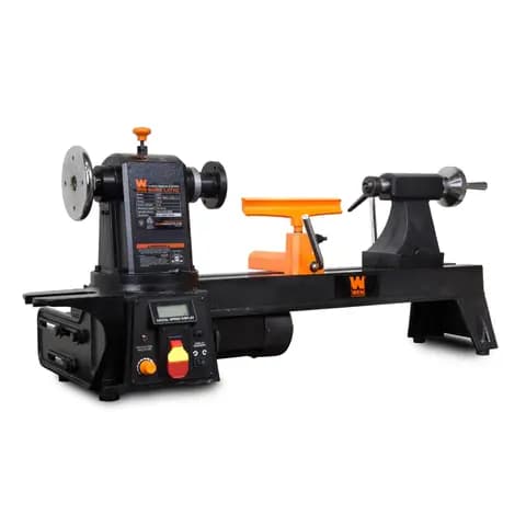WEN 34027 12-Inch by 16-Inch Variable Speed Multi-Directional Cast Iron Wood Lathe with 16-Inch