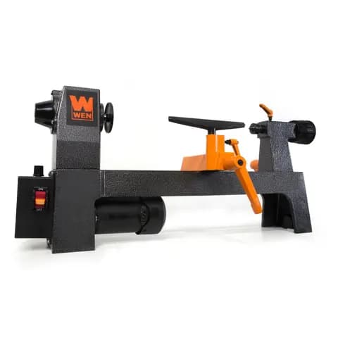 WEN R3421 3.2-Amp 8-Inch by 12-Inch Variable Speed Mini Benchtop Wood Lathe (Manufacturer