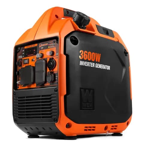 WEN 56360iX Quiet and Lightweight 3600-Watt RV-Ready Portable Inverter Generator with Fuel Shut Off