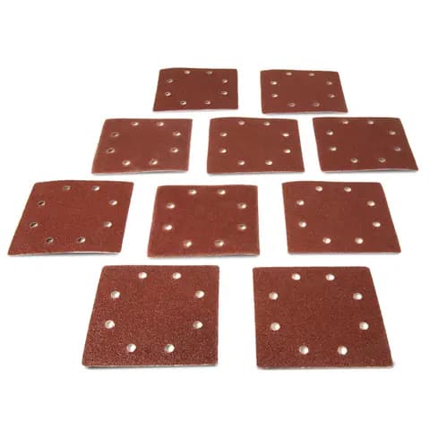 WEN 6304SP120 1/4-Sheet Sander 120-Grit Hook-and-Loop Sandpaper, 10-Pack