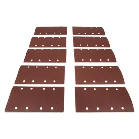 WEN 6313SP80 Electric 1/3 Sheet Sander 80-Grit Hook and Loop Sandpaper (10-Pack)